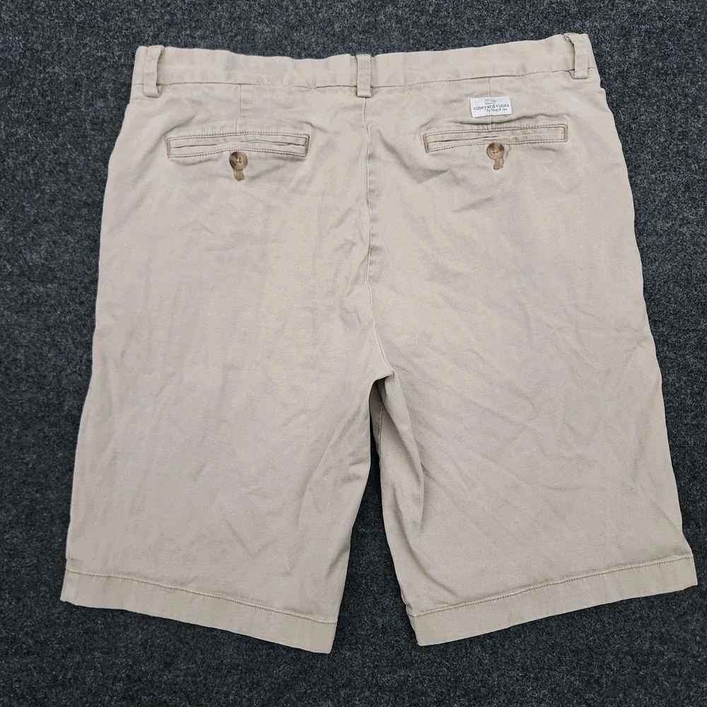 Vineyard Vines Breaker Shorts Mens 32‎ Beige Khaki Chino Cotton Stretch Casual